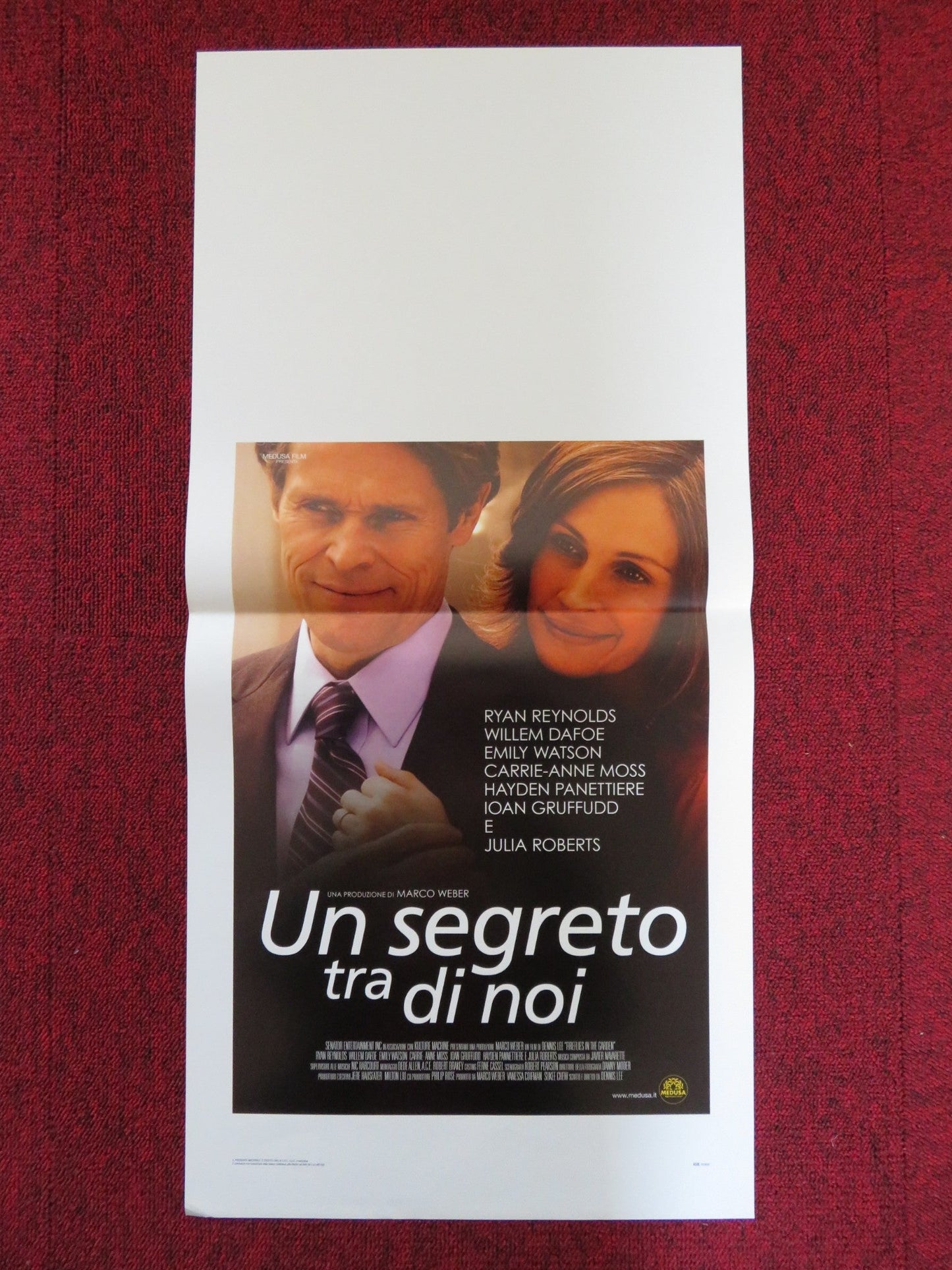 FIREFLIES IN THE GARDEN ITALIAN LOCANDINA POSTER RYAN REYNOLDS WILLEM DAFOE 2008 Rendezvous Cinema Movie posters