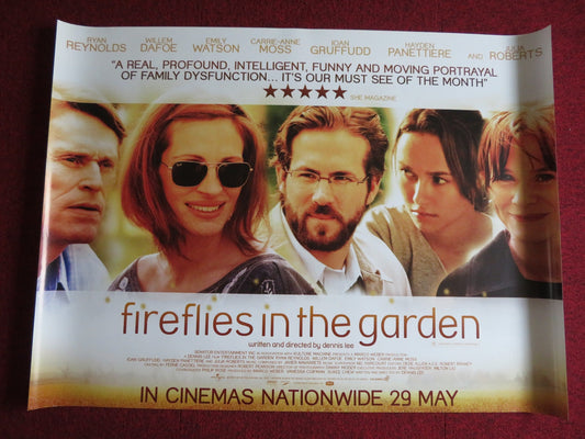 FIREFLIES IN THE GARDEN UK QUAD (30"x 40") ROLLED POSTER WILLEM DAFOE 2008 Rendezvous Cinema Movie posters
