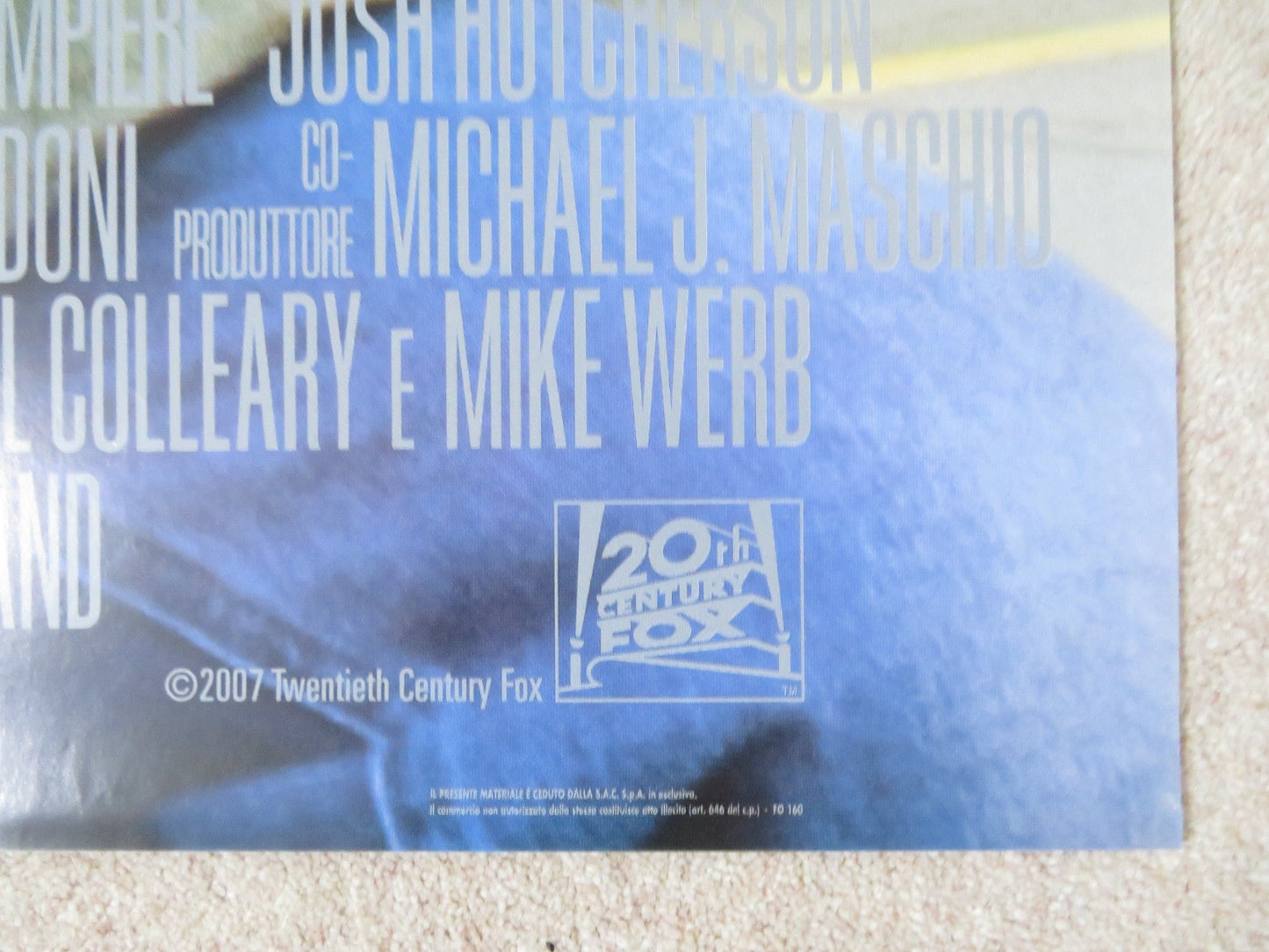 FIREHOUSE DOG ITALIAN 2 FOGLIO POSTER JOSH HUTCHERSON BRUCE GREENWOOD 2007 Rendezvous Cinema Movie posters