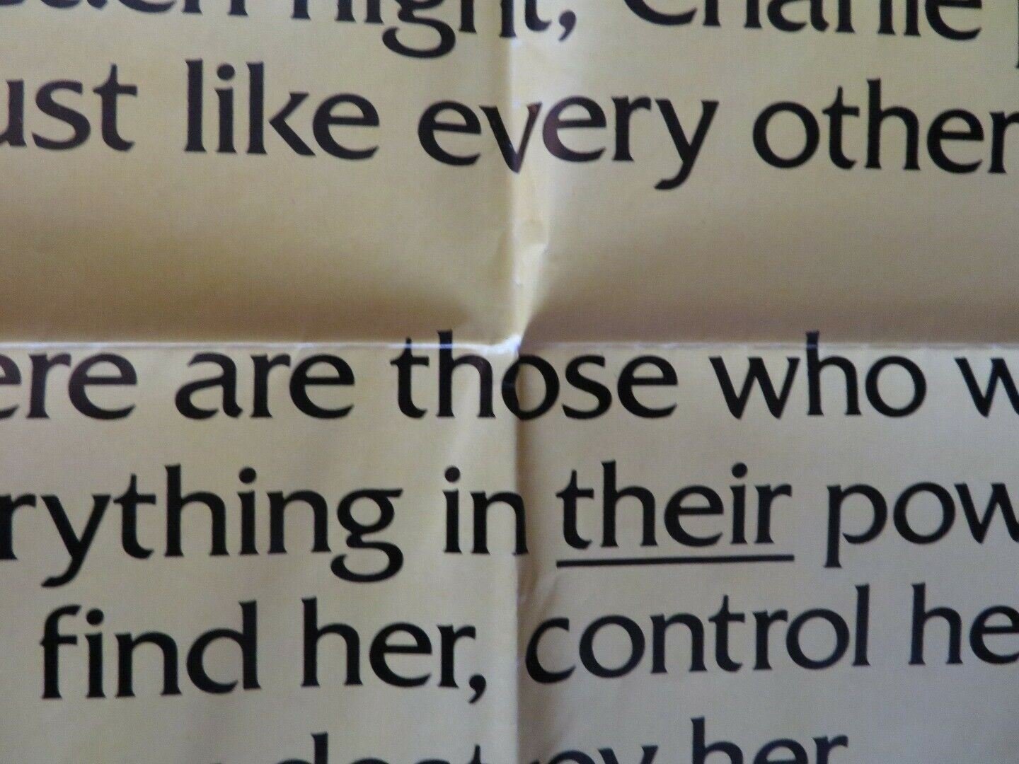 FIRESTARTER FOLDED US ONE SHEET POSTER DREW BARRYMORE DAVID KEITH 1984 - Rendezvous Cinema