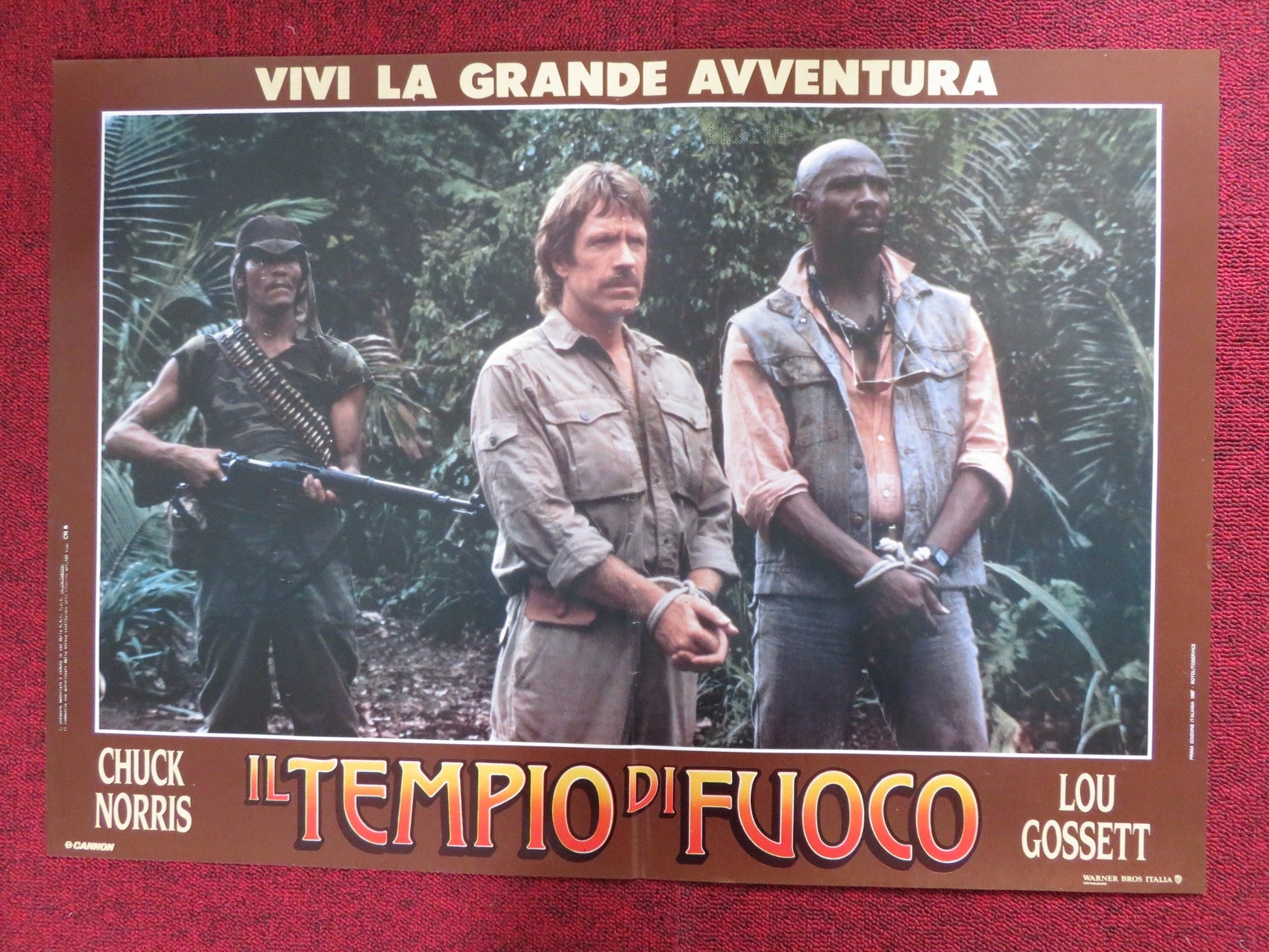 FIREWALKER - E ITALIAN FOTOBUSTA POSTER CANNON CHUCK NORRIS 1986 Rendezvous Cinema Movie posters