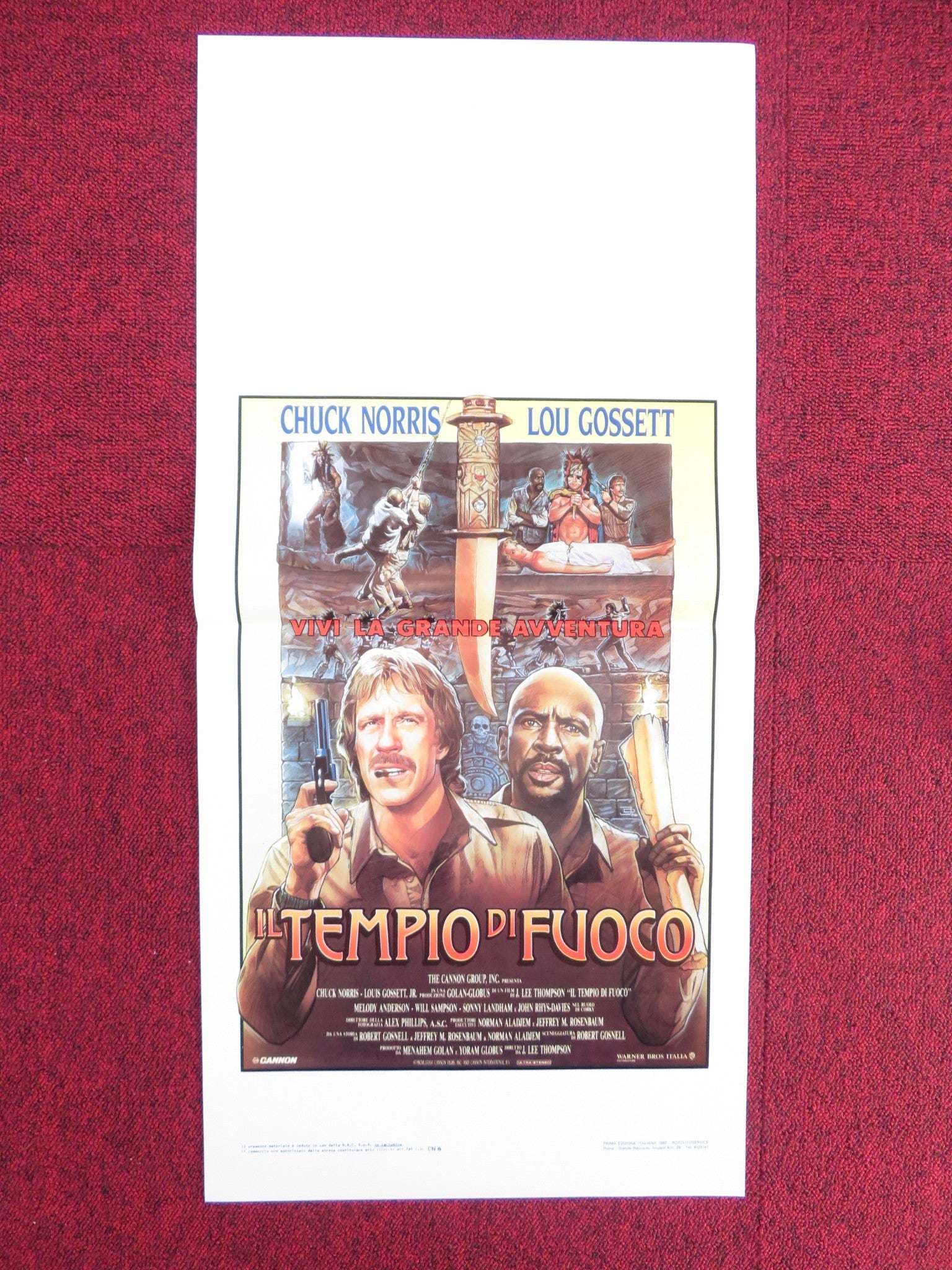 FIREWALKER ITALIAN LOCANDINA POSTER CANNON CHUCK NORRIS LOU GOSSETT 1986 Rendezvous Cinema Movie posters