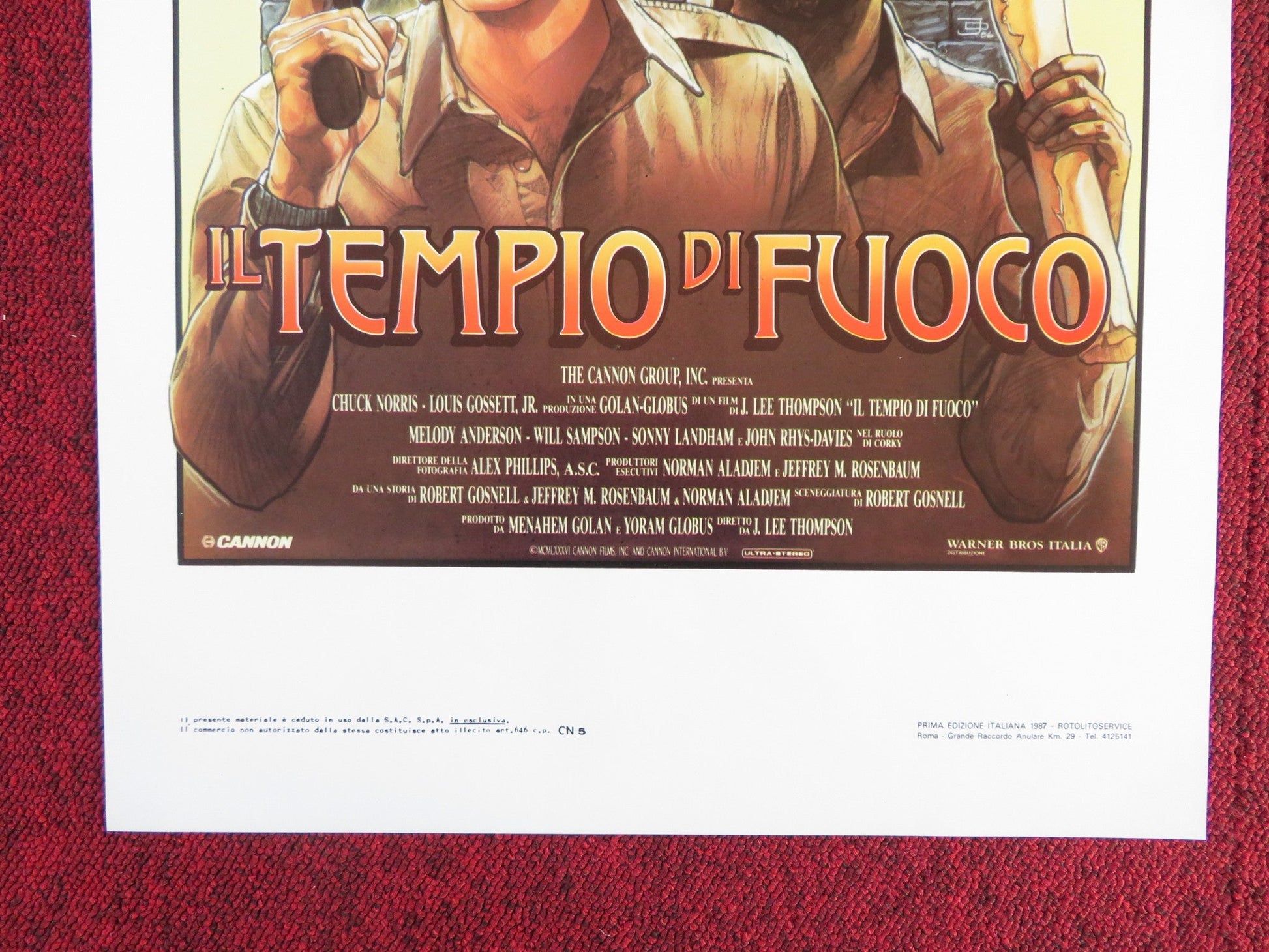 FIREWALKER ITALIAN LOCANDINA POSTER CANNON CHUCK NORRIS LOU GOSSETT 1986 Rendezvous Cinema Movie posters