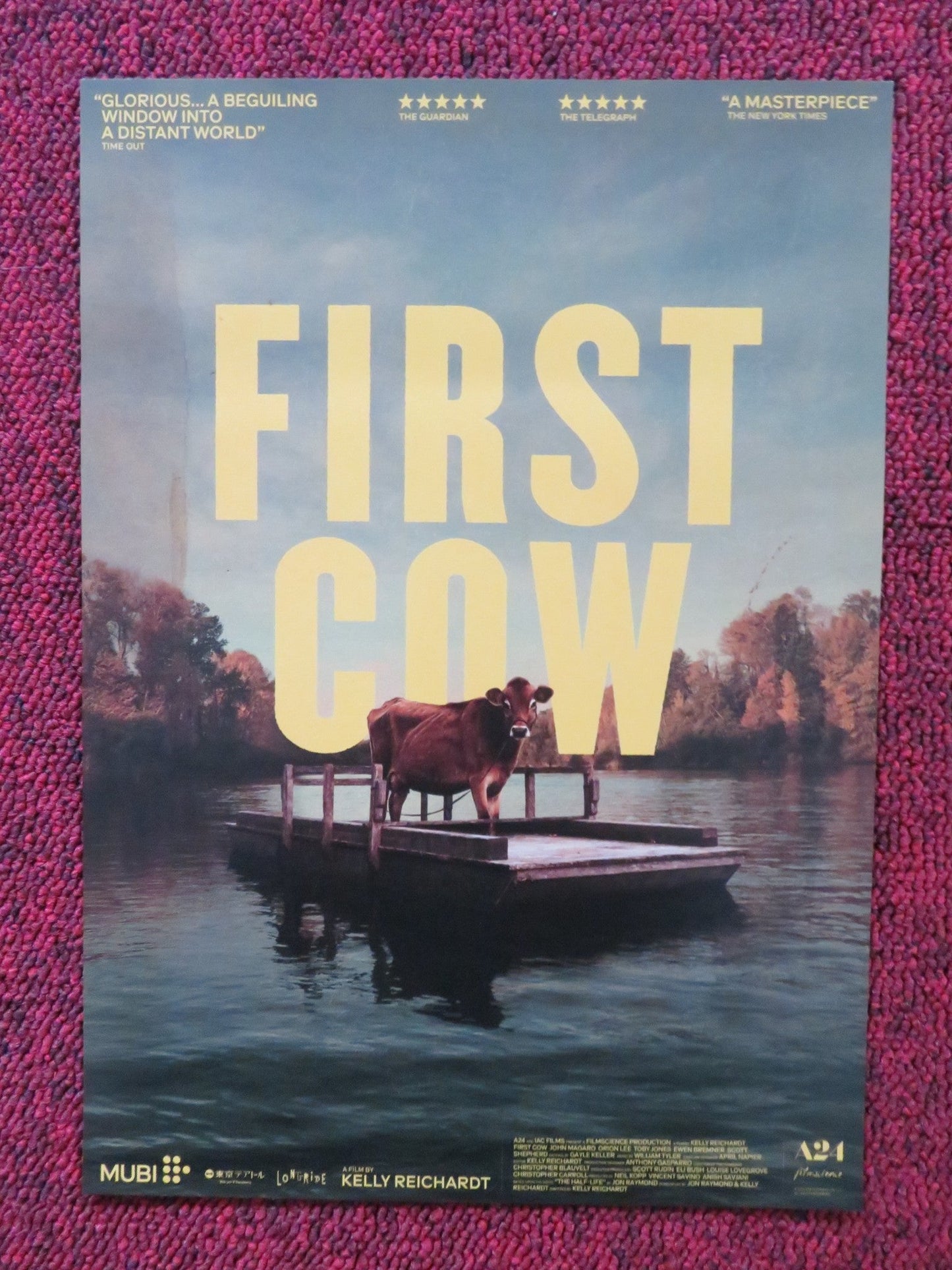 FIRST COW JAPANESE CHIRASHI (B5) POSTER ALIA SHAWKAT JOHN MAGARO 2019 Rendezvous Cinema Movie posters