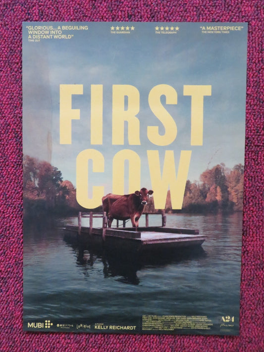 FIRST COW JAPANESE CHIRASHI (B5) POSTER ALIA SHAWKAT JOHN MAGARO 2019 Rendezvous Cinema Movie posters