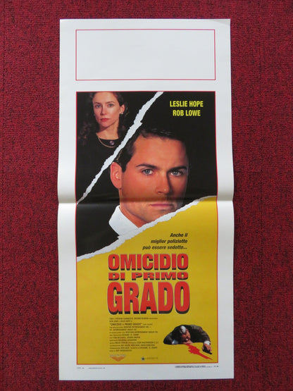FIRST DEGREE ITALIAN LOCANDINA POSTER LESLIE HOPE ROB LOWE 1995 Rendezvous Cinema Movie posters