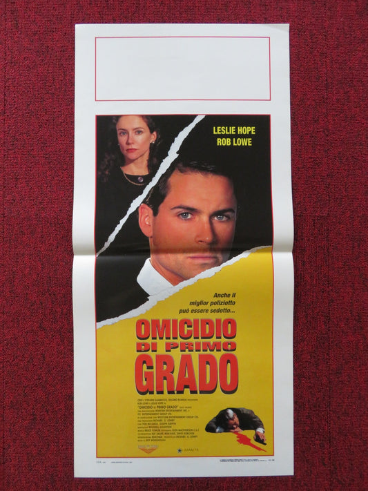 FIRST DEGREE ITALIAN LOCANDINA POSTER LESLIE HOPE ROB LOWE 1995 Rendezvous Cinema Movie posters