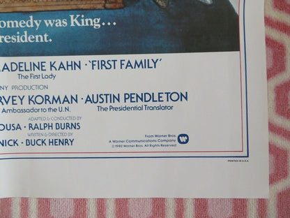 FIRST FAMILY TEASER US ONE SHEET POSTER GILDA RADNER BOB NEWHART 1980 Rendezvous Cinema Movie posters