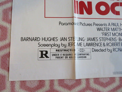 FIRST MONDAY IN OCTOBER US ONE SHEET POSTER WALTER MATTHAU JILL CLAYBURG 1981 Movie posters