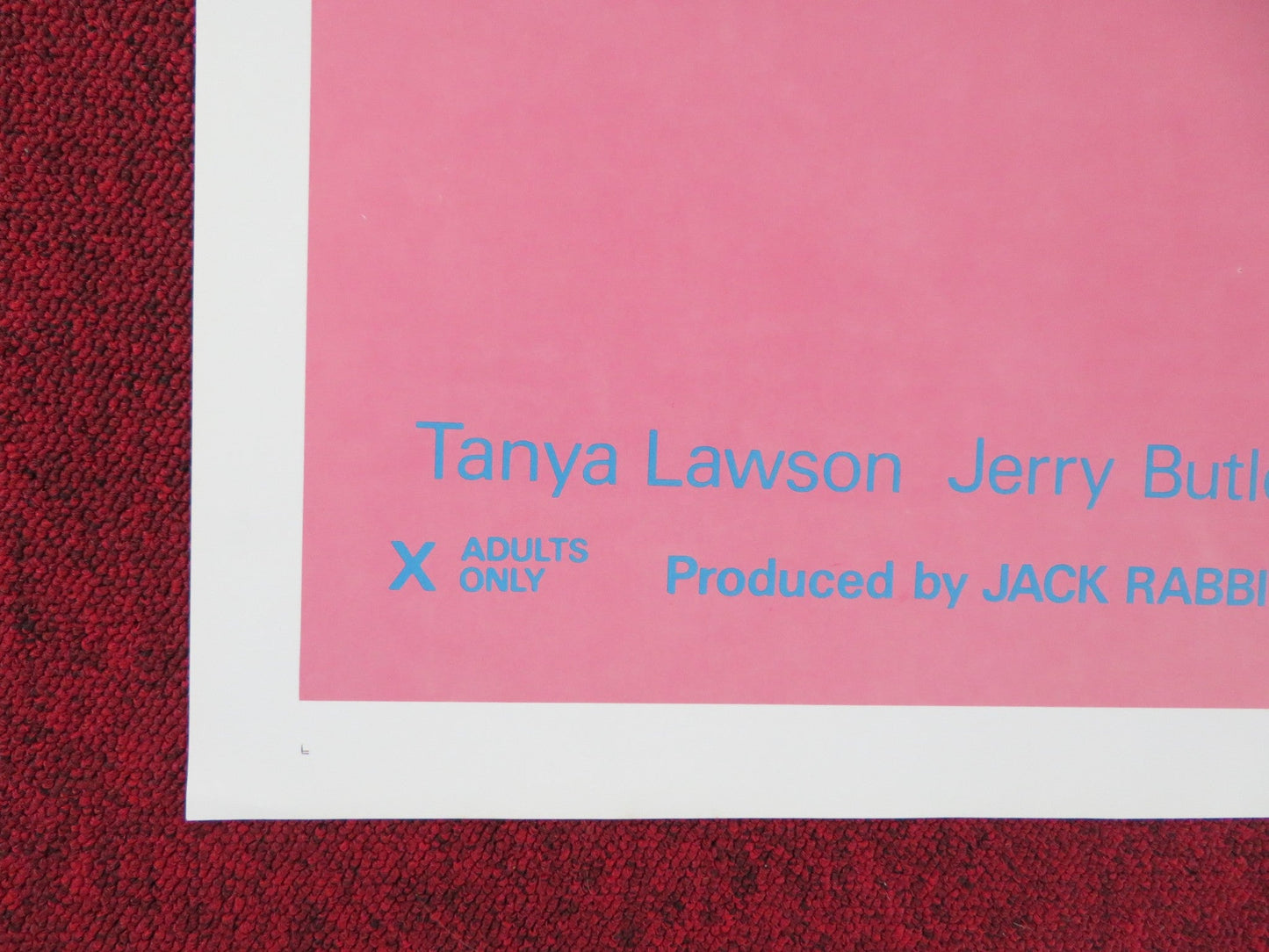 FIRST TIME AT CHERRY HIGH US TRI FOLDED ONE SHEET ROLLED POSTER R. SYMMER 1984 Rendezvous Cinema Movie posters