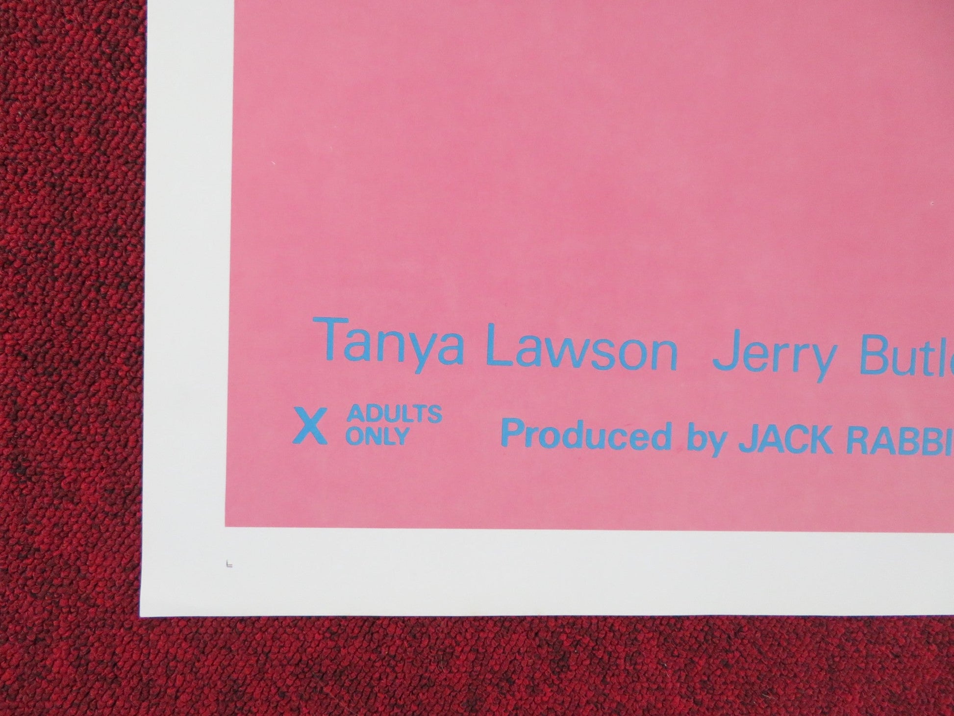 FIRST TIME AT CHERRY HIGH US TRI FOLDED ONE SHEET ROLLED POSTER R. SYMMER 1984 Rendezvous Cinema Movie posters