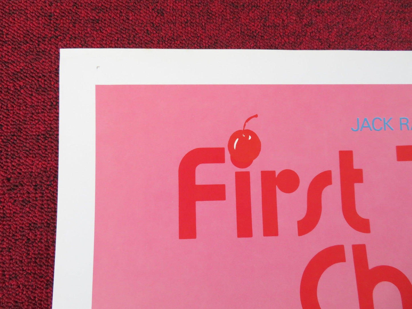 FIRST TIME AT CHERRY HIGH US TRI FOLDED ONE SHEET ROLLED POSTER R. SYMMER 1984 Rendezvous Cinema Movie posters