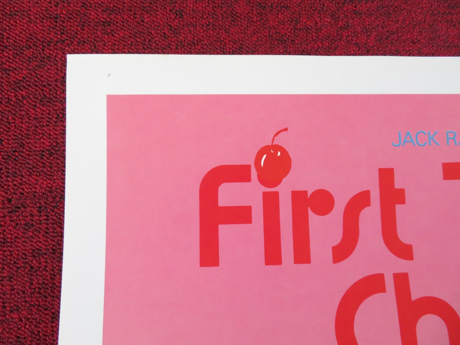 FIRST TIME AT CHERRY HIGH US TRI FOLDED ONE SHEET ROLLED POSTER R. SYMMER 1984 Rendezvous Cinema Movie posters