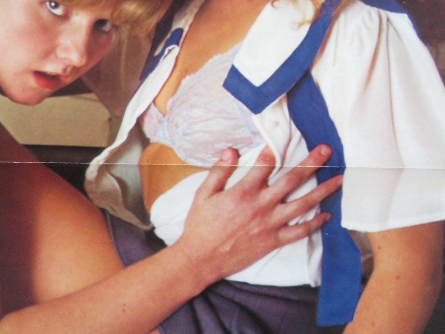 FIRST TIME AT CHERRY HIGH US TRI FOLDED ONE SHEET ROLLED POSTER R. SYMMER 1984 Rendezvous Cinema Movie posters