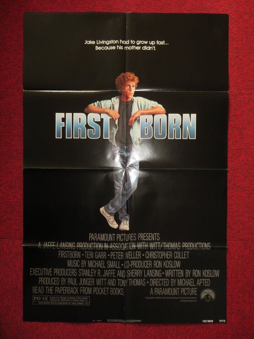 FIRSTBORN FOLDED US ONE SHEET POSTER TERI GARR PETER WELLER 1984 Movie posters