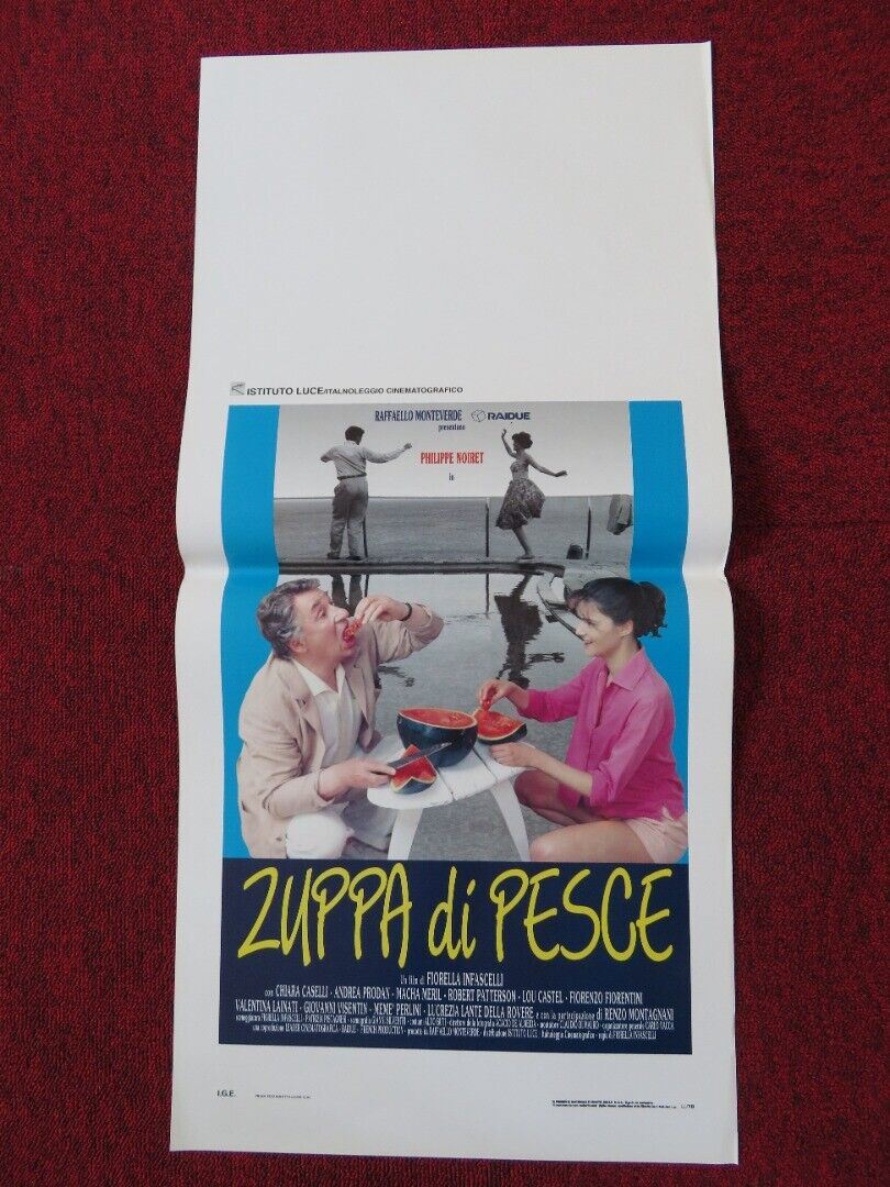 FISH SOUP ITALIAN LOCANDINA (27.5"x13") POSTER CHIARA CASELLI ANDREA PRODAN 1992 Movie posters