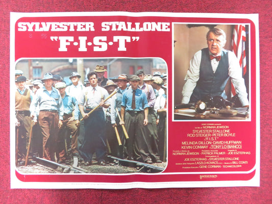 F.I.S.T. - E ITALIAN FOTOBUSTA POSTER SYLVESTER STALLONE ROD STEIGER 1978 Rendezvous Cinema Movie posters