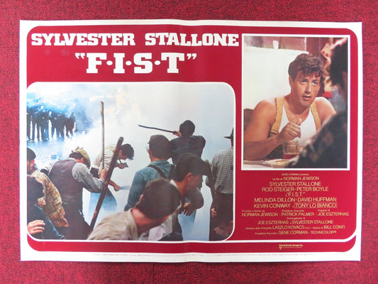 F.I.S.T. - H ITALIAN FOTOBUSTA POSTER SYLVESTER STALLONE ROD STEIGER 1978 Rendezvous Cinema Movie posters