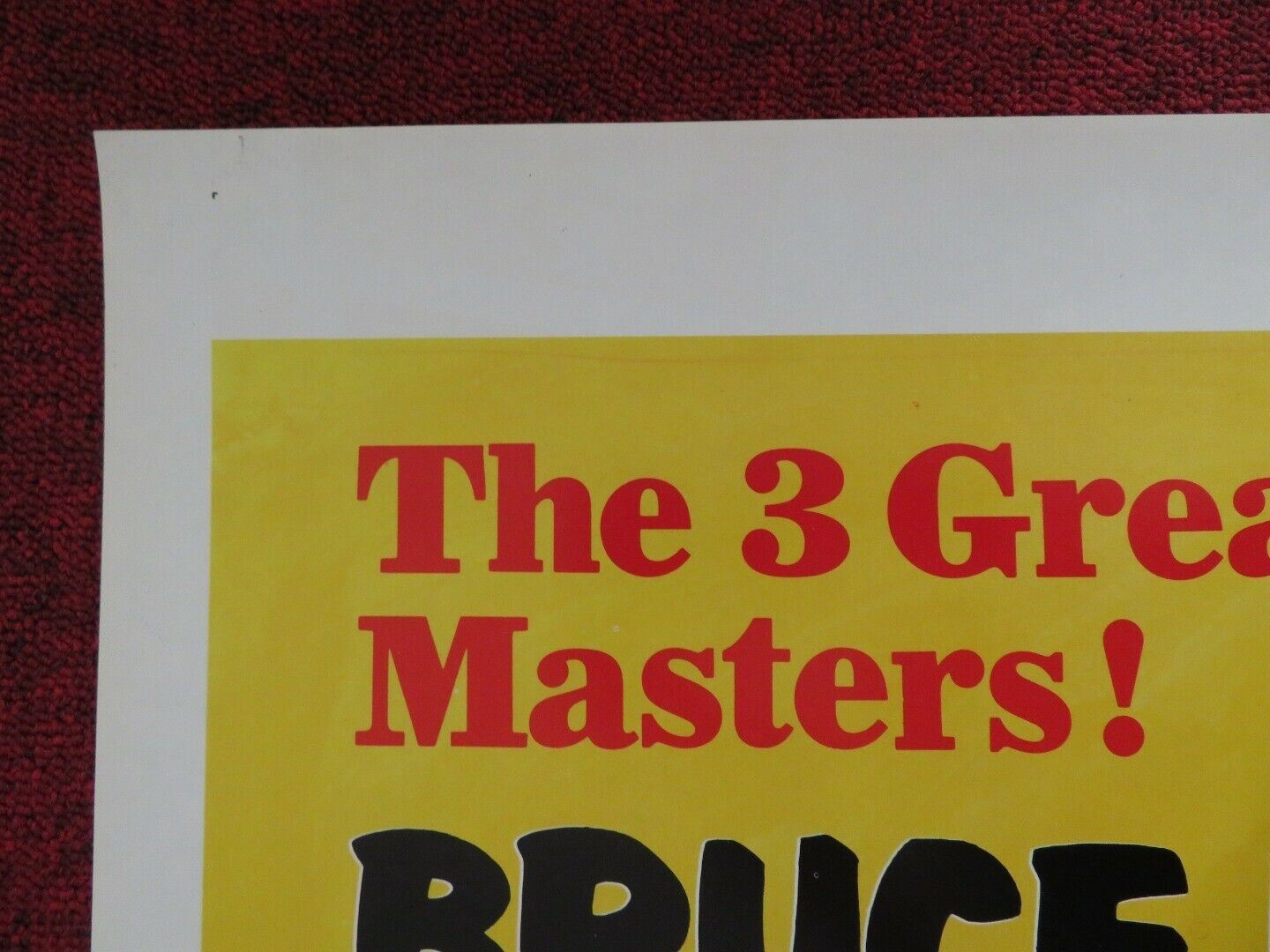 FIST OF FEAR TOUCH OF DEATH - KUNG FU US ONE SHEET ROLLED POSTER BRUCE LEE 1980 Movie posters