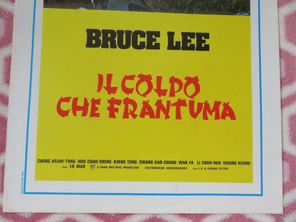 FIST OF FURY ITALIAN LOCANDINA (27.5"x 13") POSTER BRUCE LEE 1972 - Rendezvous Cinema