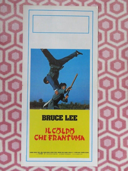 FIST OF FURY ITALIAN LOCANDINA (27.5"x 13") POSTER BRUCE LEE 1972 - Rendezvous Cinema