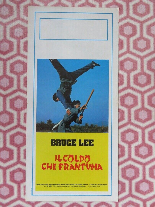 FIST OF FURY ITALIAN LOCANDINA (27.5"x 13") POSTER BRUCE LEE 1972 - Rendezvous Cinema