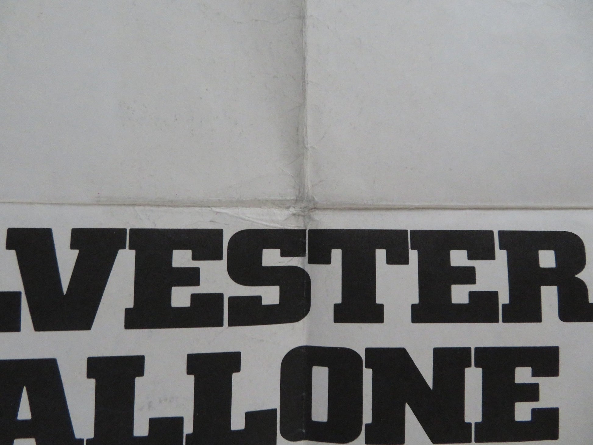 F.I.S.T UK QUAD POSTER FOLDED SYLVESTER STALLONE ROD STEIGER 1978 Rendezvous Cinema Movie posters