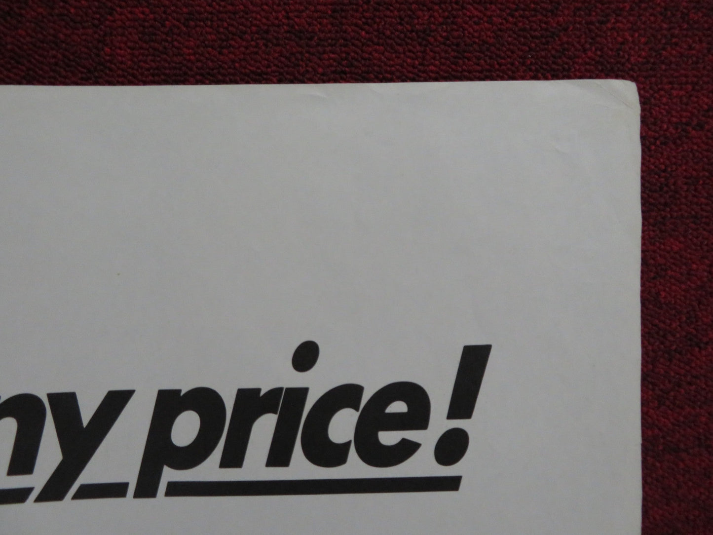 F.I.S.T UK QUAD POSTER FOLDED SYLVESTER STALLONE ROD STEIGER 1978 Rendezvous Cinema Movie posters