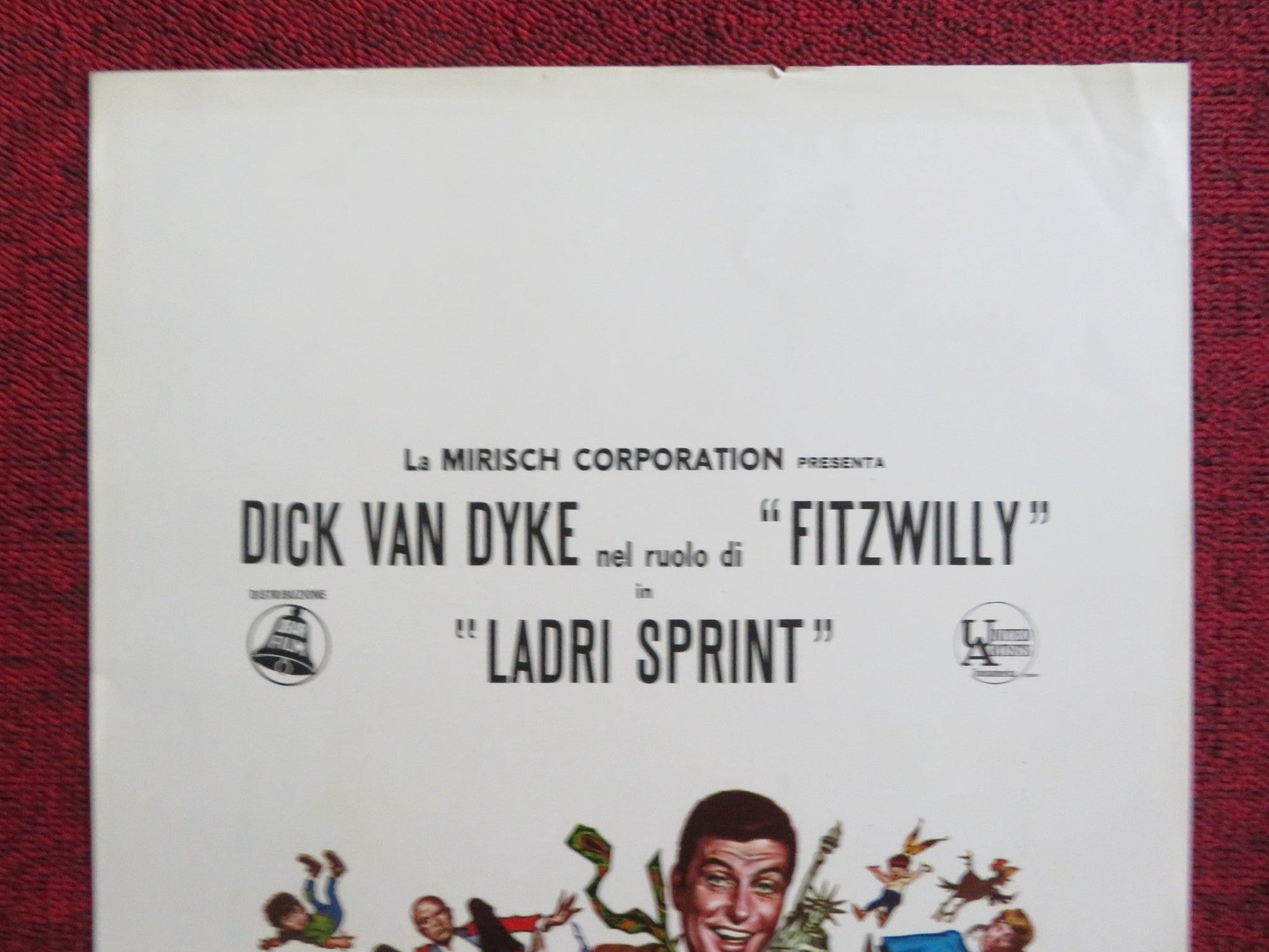 FITZWILLY ITALIAN LOCANDINA POSTER DICK VAN DYKE BARBARA FELDON 1968 Rendezvous Cinema Movie posters