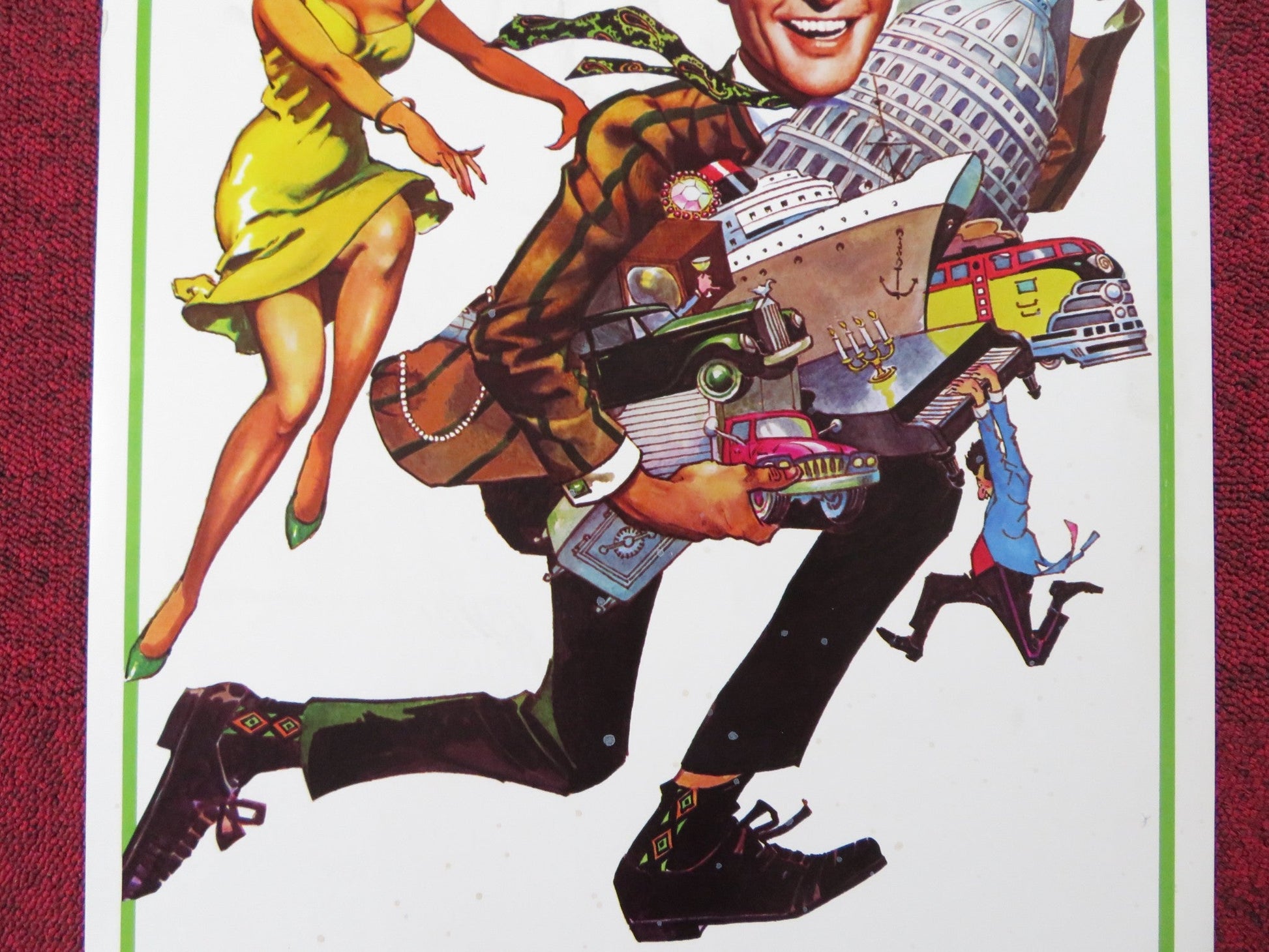 FITZWILLY US INSERT (14"x 36") POSTER DICK VAN DYKE BARBARA FELDON 1967 Rendezvous Cinema Movie posters