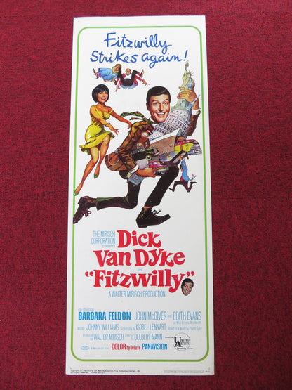 FITZWILLY US INSERT (14"x 36") POSTER DICK VAN DYKE BARBARA FELDON 1967 Rendezvous Cinema Movie posters