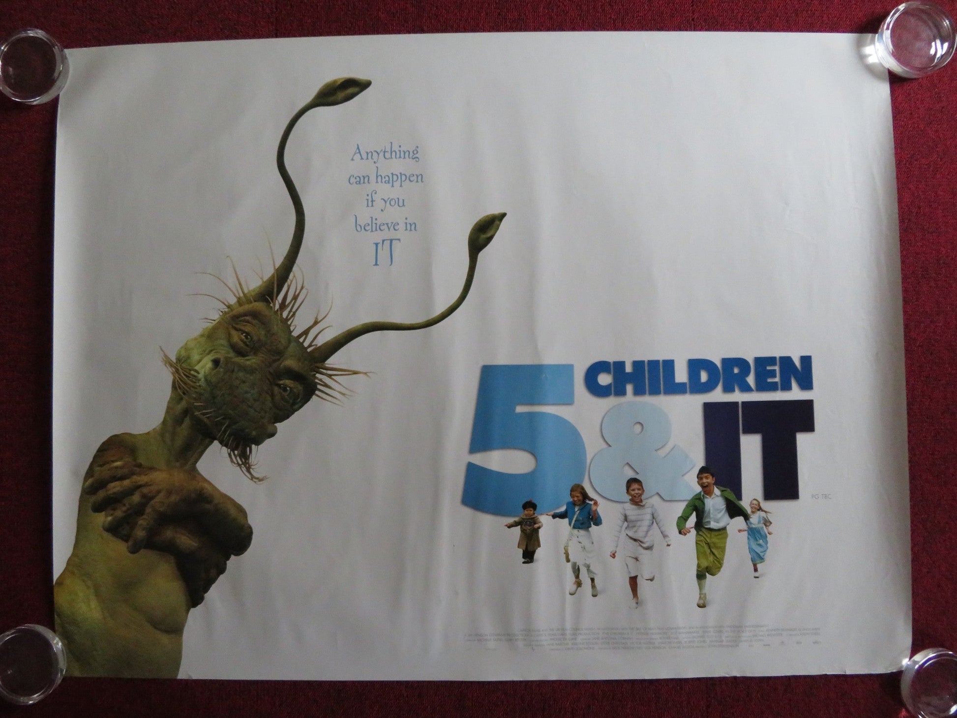 FIVE CHILDREN AND IT UK QUAD (30"x 40") ROLLED POSTER TARA FITZGERALD 2004 Rendezvous Cinema Movie posters