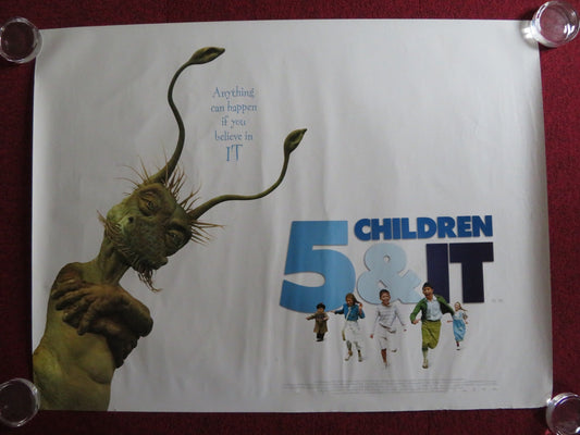 FIVE CHILDREN AND IT UK QUAD (30"x 40") ROLLED POSTER TARA FITZGERALD 2004 Rendezvous Cinema Movie posters
