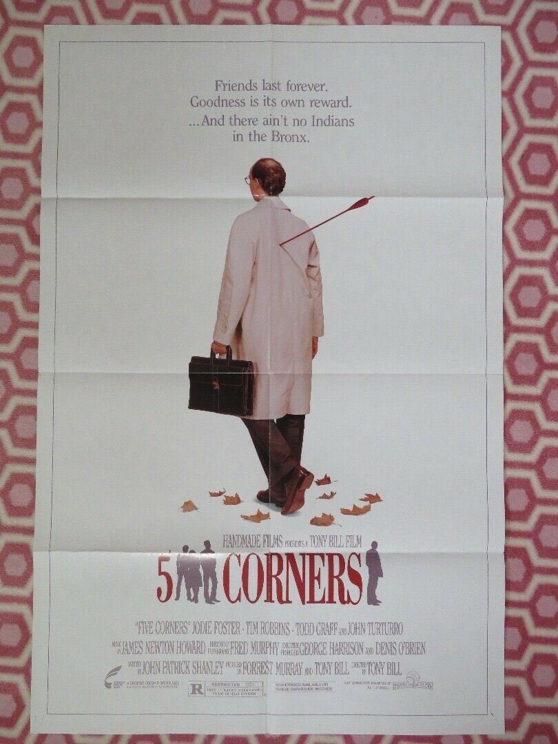 FIVE CORNERS ONE SHEET (27 x 41) POSTER JODIE FOSTER TIM ROBBINS TONY BILL 1987 - Rendezvous Cinema