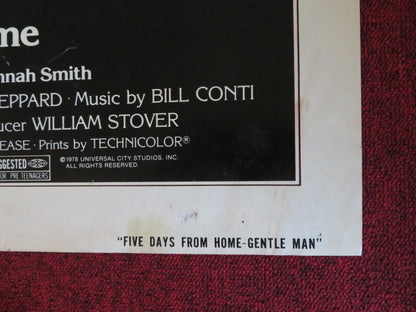 FIVE DAYS FROM HOME FOLDED US ONE SHEET POSTER GEORGE PEPPARD NEVILLE BRAND 1978 Rendezvous Cinema Movie posters