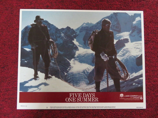 FIVE DAYS ONE SUMMER - 2 US LOBBY CARD SEAN CONNERY LAMBERT WILSON 1982 Movie posters
