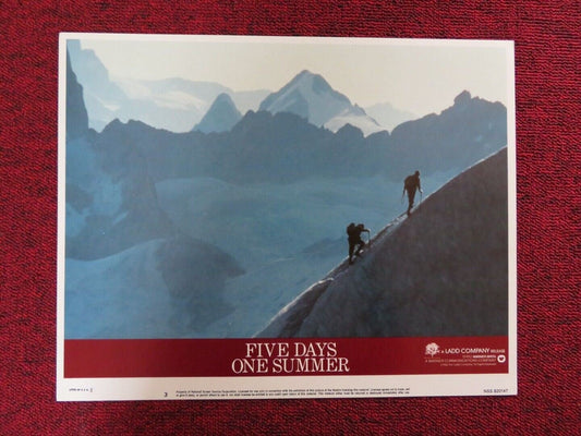 FIVE DAYS ONE SUMMER - 3 US LOBBY CARD SEAN CONNERY LAMBERT WILSON 1982 Movie posters