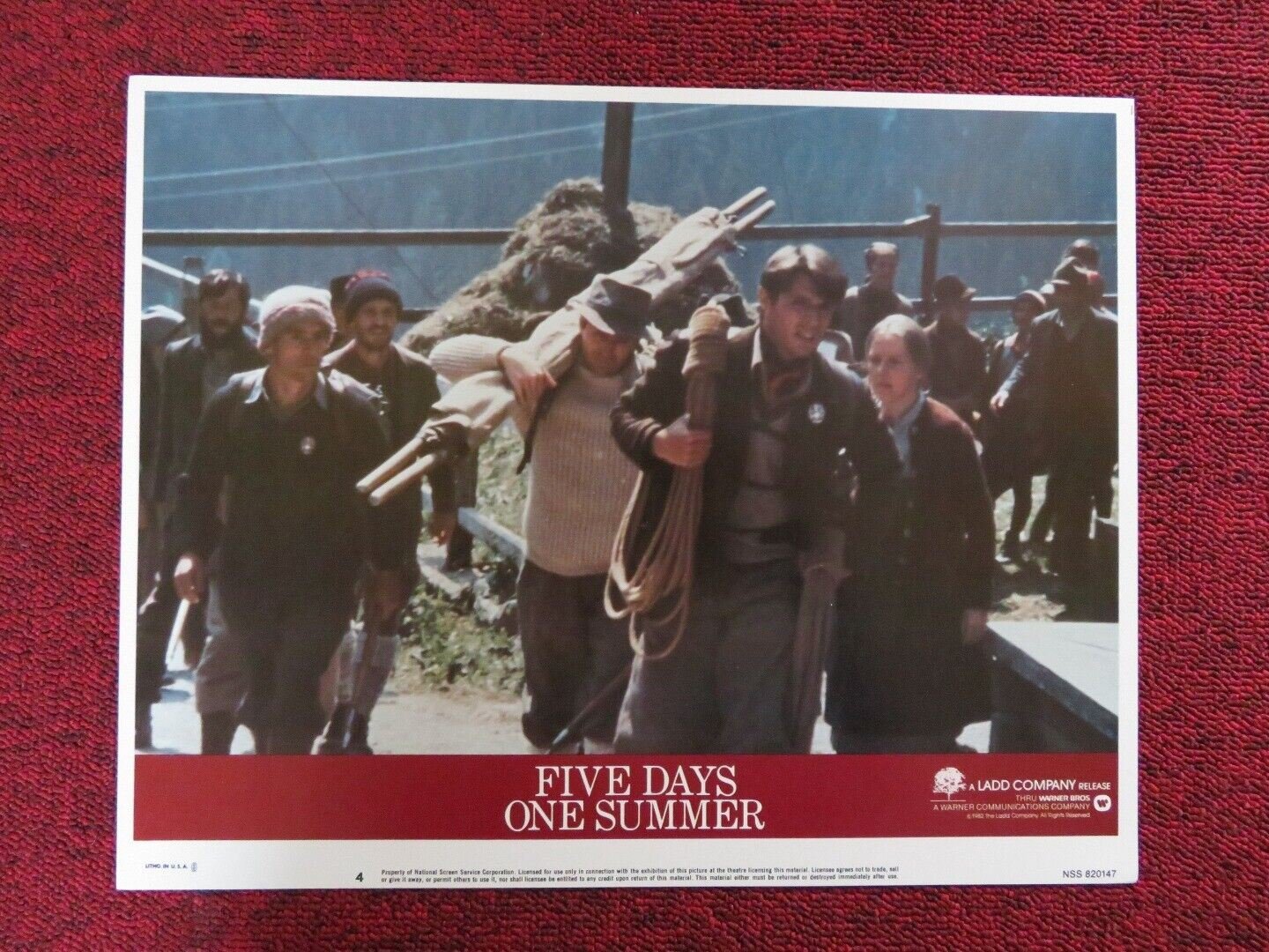 FIVE DAYS ONE SUMMER - 4 US LOBBY CARD SEAN CONNERY LAMBERT WILSON 1982 Movie posters