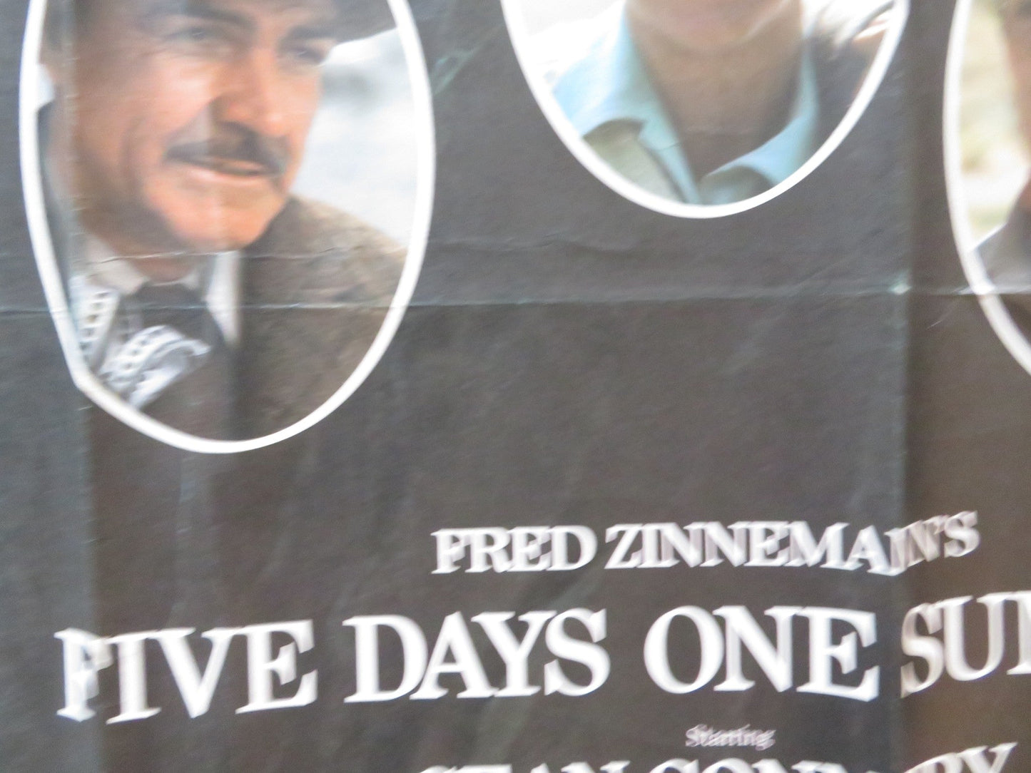FIVE DAYS ONE SUMMMER UK QUAD (30"x 40") ROLLED POSTER SEAN CONNERY 1982 Rendezvous Cinema Movie posters