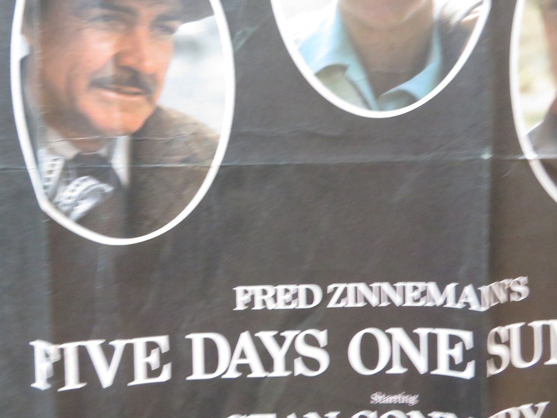 FIVE DAYS ONE SUMMMER UK QUAD (30"x 40") ROLLED POSTER SEAN CONNERY 1982 Rendezvous Cinema Movie posters