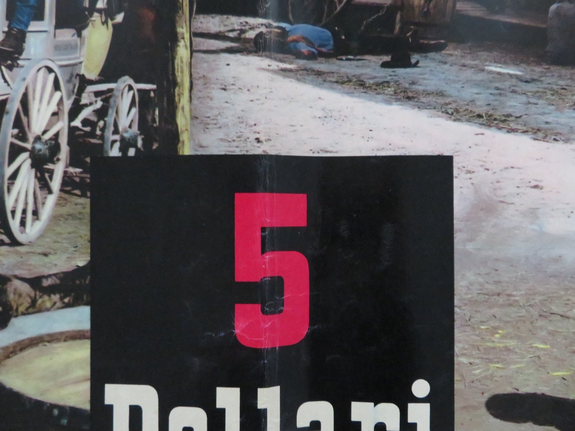 FIVE DOLLARS FOR RINGO - B ITALIAN FOTOBUSTA POSTER ANTHONY P. TABER LAGOS 1966 Rendezvous Cinema Movie posters