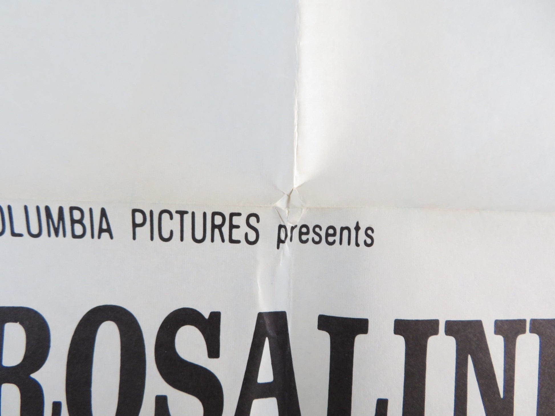 FIVE FINGER EXERCISE FOLDED US ONE SHEET POSTER ROSALIND RUSSELL J. HAWKINS 1962 Rendezvous Cinema Movie posters