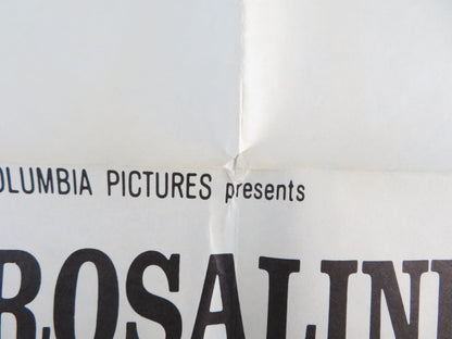 FIVE FINGER EXERCISE FOLDED US ONE SHEET POSTER ROSALIND RUSSELL J. HAWKINS 1962 Rendezvous Cinema Movie posters