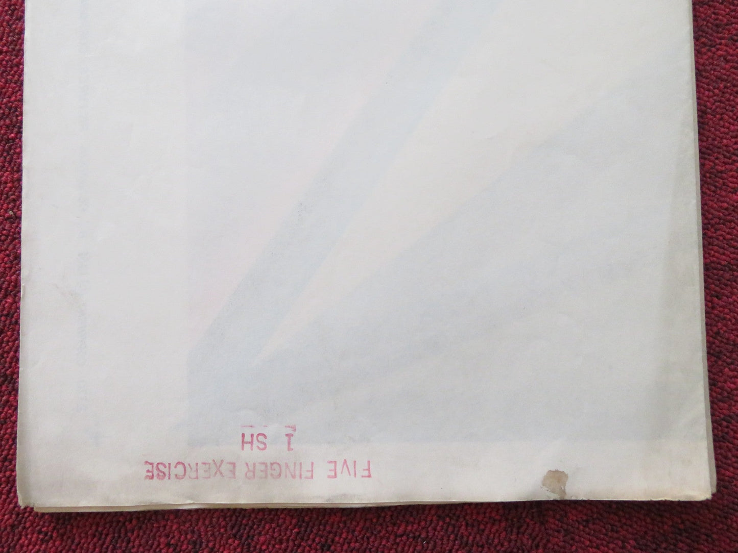 FIVE FINGER EXERCISE FOLDED US ONE SHEET POSTER ROSALIND RUSSELL J. HAWKINS 1962 Rendezvous Cinema Movie posters