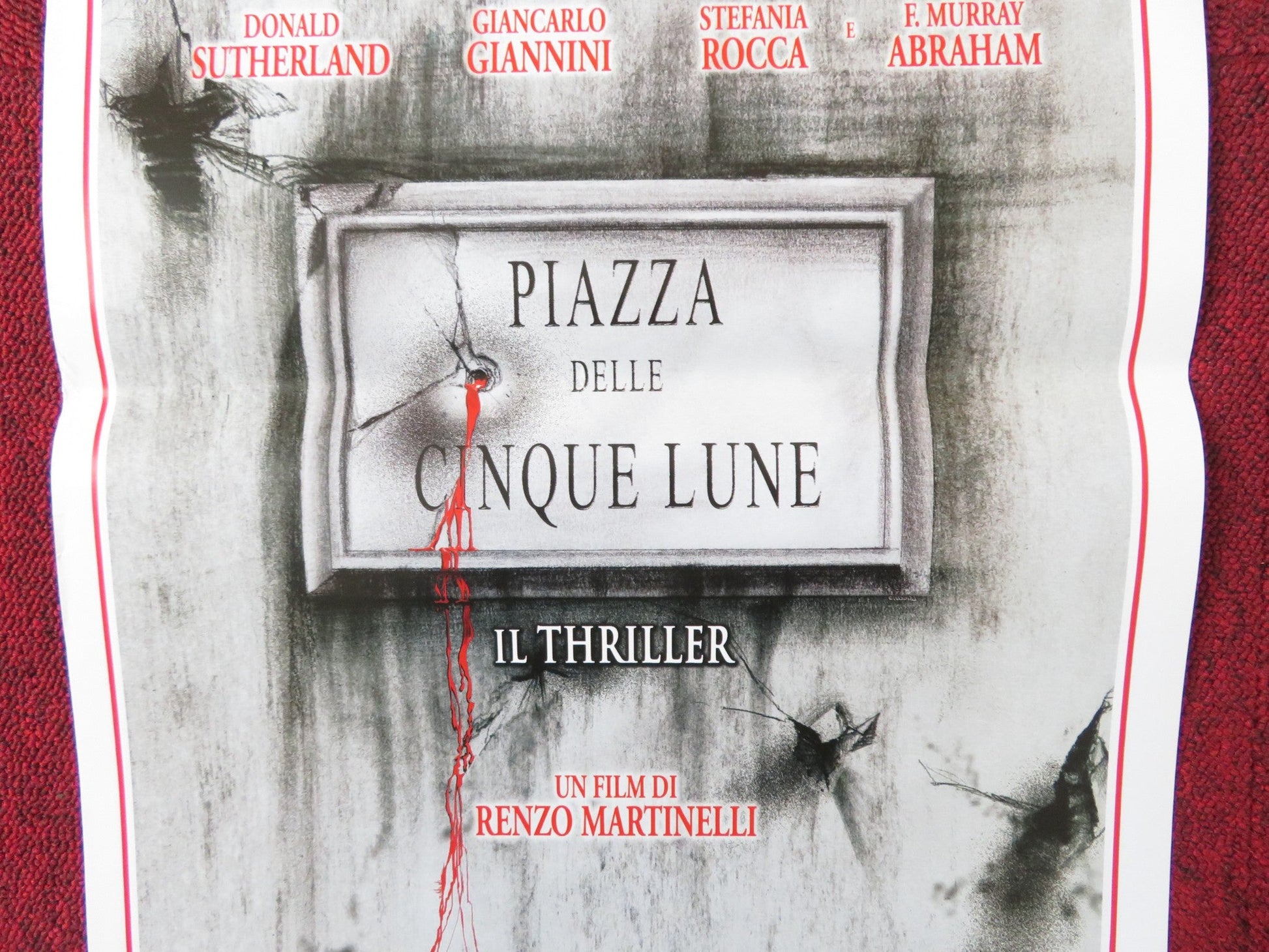 FIVE MOONS PLAZA ITALIAN LOCANDINA POSTER DONALD SUTHERLAND G. GIANNINI 2003 Rendezvous Cinema Movie posters