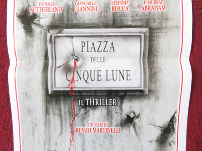 FIVE MOONS PLAZA ITALIAN LOCANDINA POSTER DONALD SUTHERLAND G. GIANNINI 2003 Rendezvous Cinema Movie posters