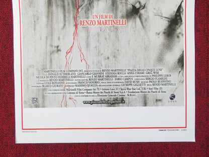 FIVE MOONS PLAZA ITALIAN LOCANDINA POSTER DONALD SUTHERLAND G. GIANNINI 2003 Rendezvous Cinema Movie posters