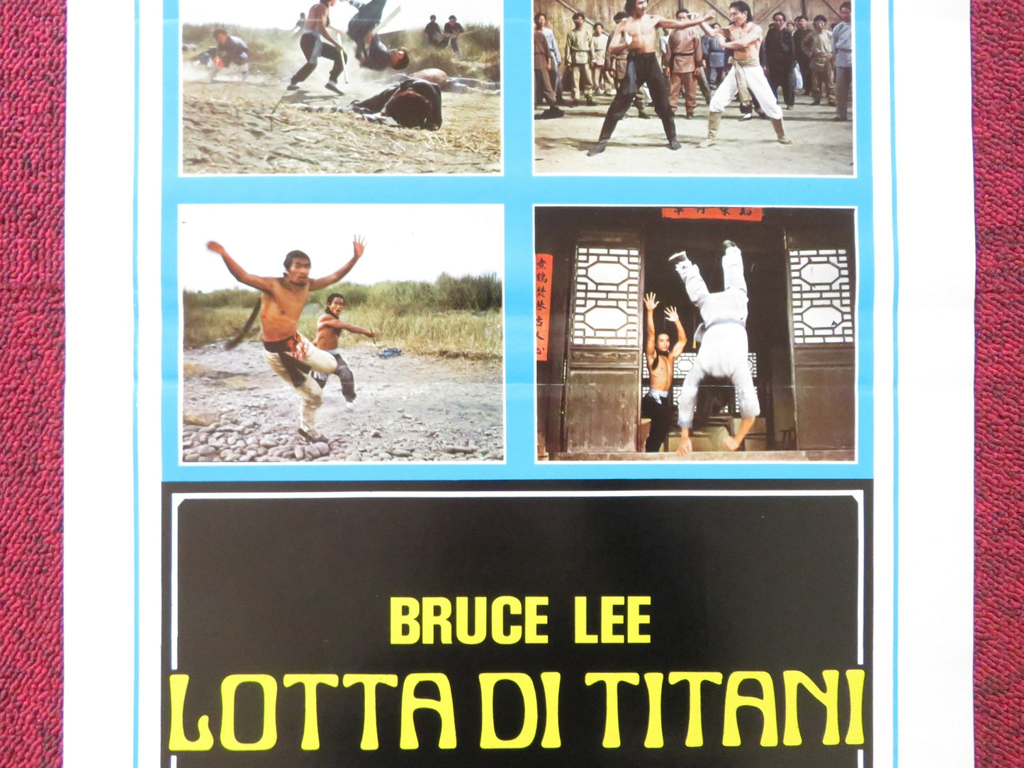 FIVE SUPERFIGHTERS ITALIAN LOCANDINA POSTER CHIU - SING HAU SIU - HUNG LEUNG 1979 Rendezvous Cinema Movie posters