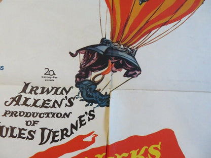 FIVES WEEKS IN A BALLOON US ONE SHEET POSTER PETER LORRE RED BUTTONS 1962 Movie posters