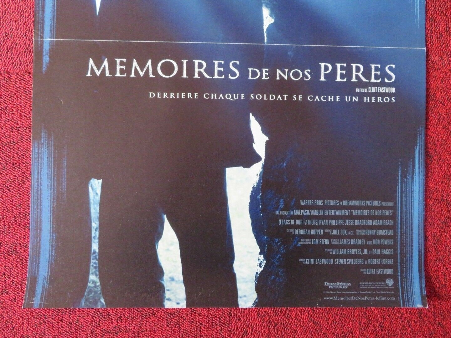 FLAGS OF OUR FATHERS FRENCH (15"x 21") POSTER RYAN PHILLIPPE JESSE BRADFORD 2006 Movie posters